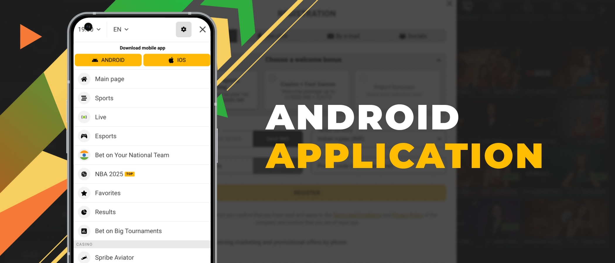 android application of melbet