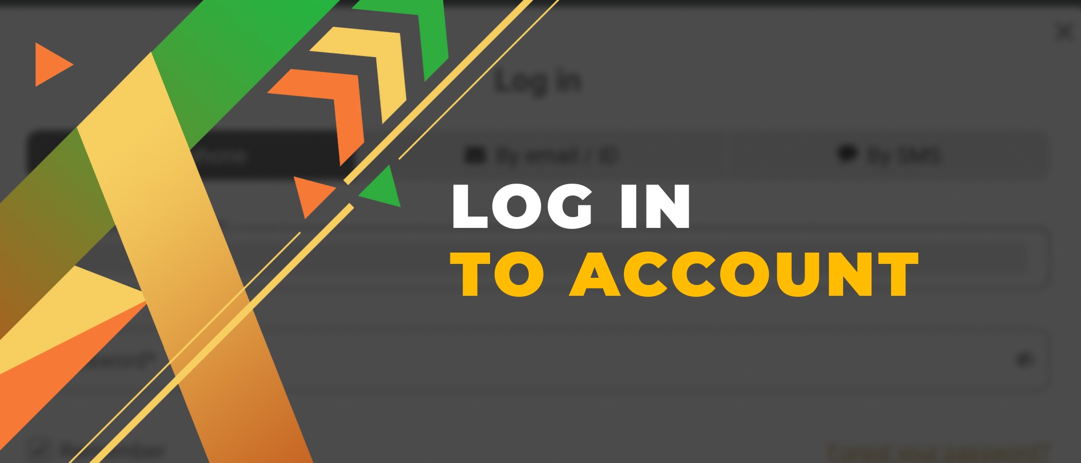 methods for log in to account